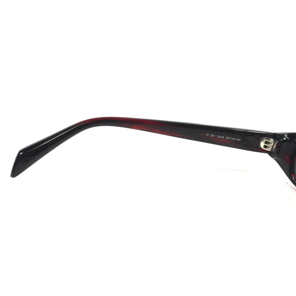 Iyoko-Inyake Eyeglasses Frames IY 251 Col.8 Red Rectangular Full Rim 53-16-140